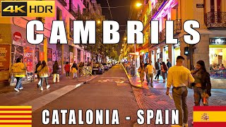 WALKING TOUR 4K  CAMBRILS  TARRAGONA  SPAIN on a Saturday night in March 4k UHD HDR Marzo  2024 [upl. by Cort934]