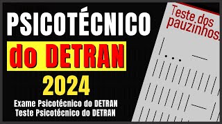 PSICOTECNICO do DETRAN 2024 AVALIAÇÃO PSICOLÓGICA do DETRAN Teste de atenção Exame psicológico [upl. by Marih]