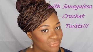 Style Me Simple  Senegalese Crochet Twist Styles [upl. by Eitsrik219]