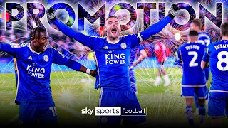 How Leicester City sealed promotion 🎇 [upl. by Avevoneg]