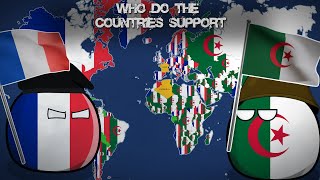 WHO DO THE COUNTRIES SUPPORT France or Algeria Alternative Mapping P33 [upl. by Marjana]