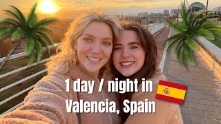 Exploring Valencia for 1 daynight 🌴 City of sciences playa de las arenas and city centre [upl. by Weidner]