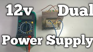 Make 12v dual power supply using 12012 transformer [upl. by Itram]