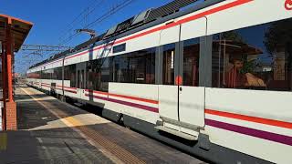 RENFE Civia serie 465 con sonido de apertura de puertas en La Rinconada  C1 Cercanías Sevilla [upl. by Hanley677]