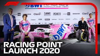 Racing Point Launch 2020 Livery with Perez and Stroll [upl. by Llirred]