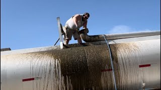 Poop pipe plugged sorting cows spreading manure and chopping corn 2024 [upl. by Elleirua]