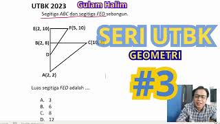 Pembahasan Soal UTBK SNBT  Geometri Part 3 pengetahuankuantitatif snbt2023 [upl. by Tenn]