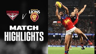 Essendon v Brisbane Lions Highlights  Round 2 2022  AFL [upl. by Moersch203]