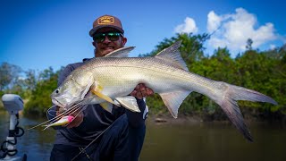 Vibing Threadfin salmon on light tackle [upl. by Mure955]