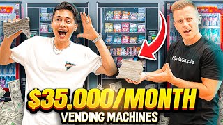 He Makes 35000 Per Month Working 3 Days a Week  Vending Machines [upl. by Einahpit397]