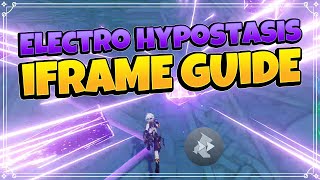 Electro Hypostasis iFrame guide for no damage  genshin impact [upl. by Yenruoc]