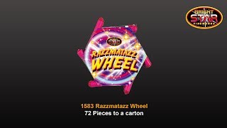 Bright Star Fireworks  1583 Razzmatazz Wheel [upl. by Etheline]