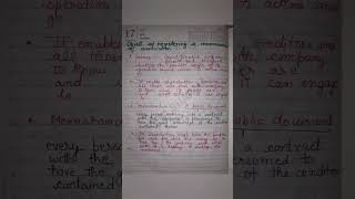 Companies Act 2013  Part 2  Handwritten summary notes  Shreya Sharma [upl. by Anaid]