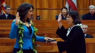 Tulsi Gabbard takes Congressional Oath of Office on the Bhagavad Gita 2013 [upl. by Chandos]