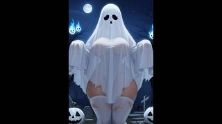 Spectral Figure on a Halloween Night  4K  Music  AI Art Lookbook [upl. by Delcina]