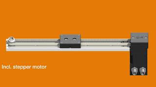 Linear axis with toothed belt drive drylin® ZLN40 [upl. by Vasos]