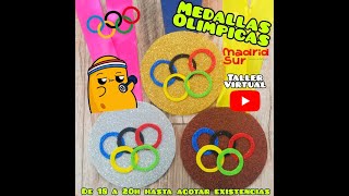 Taller creativo Medallas olímpicas [upl. by Yenetruoc174]