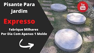 Pisante Para Jardim Expresso  DIY  PASSO A PASSO  ECONOMIZE TEMPO E DINHEIRO  CEMENT CRAFT IDEAS [upl. by Nyrehtak]