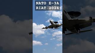 RIAT e3 awacs riat riat2024 aircraft fly plane aviation airshow nato military shorts [upl. by Temhem]