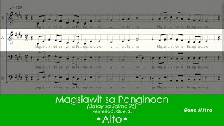 Magsiawit sa Panginoon  Nemesio S Que SJ • Alto [upl. by Lillie]