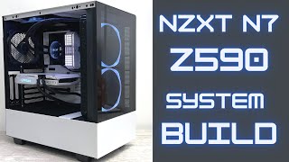 NZXT N7 Z590 motherboard unboxing and RTX 3060 system build [upl. by Riddle]