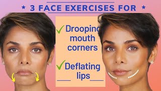 WHAT IS AGING YOUR LIPS 3 antiaging face exercises to lift downturned lipsBlush with me face yoga [upl. by Eneirda]