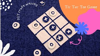 DIY Tic Tac Toe Game with Clay amp Cardboard  Easy Craft Idea [upl. by Myrlene432]