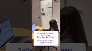 Software EngineerDeveloper Interview Question 209 Minimum Size Subarray Sum [upl. by Ahseya]