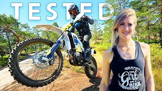 Husqvarna 2024 enduro bikes tested and reviewed  TE and FE models [upl. by Reece]