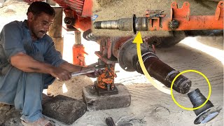 How to Repair Broken Axle of a Truck Trailer  Cracked Axle Repair  Complete Process  Skill Horse [upl. by Owens892]