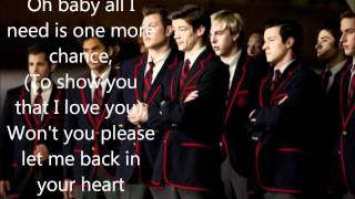 GleeThe Warblers  I Want You Back LYRICS Full Official Version HD amp HQ [upl. by Harday]