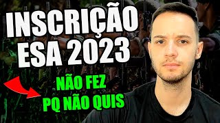 Inscrições ESA 2023 e idade do edital mudou alguma coisa [upl. by Mckeon]