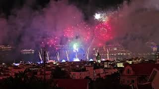 Happy new year 2024 funchal madeira fireworks [upl. by Jeminah]