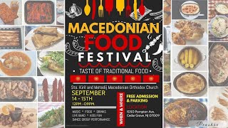 Macedonian food festival Sts Kiril and Metodij Macedonian Orthodox Church Cedar Grove NJ 09 14 2024 [upl. by Sclar873]