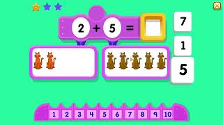 Starfall grade 1 math Addition with 10 [upl. by Adnyleb235]