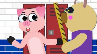 ROBLOX PIGGY CHAPTER 5 School  Thinknoodles Piggy Animated [upl. by Kym934]