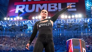 Ronda Rousey wins Womens Royal Rumble Match Royal Rumble 2022 [upl. by Atile]