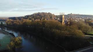 Saint Peters church Stapenhill Burton Upon Trent dji djimini2 mini2 drone drones [upl. by Ellener296]