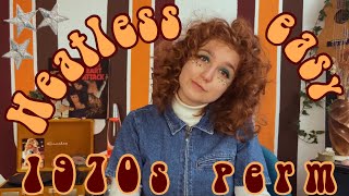 70s Perm Tutorial I Easy amp Heatless I 1970s Hairstyle [upl. by Blondie]