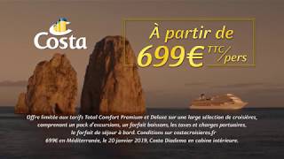 Publicité Costa Croisières Méditerranée 2018 [upl. by Justin649]