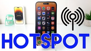 How to Set Up Mobile Hotspot on iPhone 14 Pro Max  Create WiFi Hotspot [upl. by Floridia]