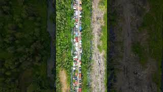 Rural Vietnam with Small Isolated Structures [upl. by Ayoras]