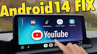 Android 14 FIX for Fermata Auto and CarStream with AAWireless Android Auto Adapter [upl. by Tteragram756]