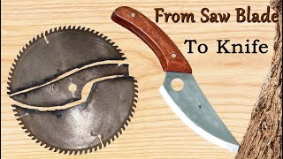 Simple knife making with an old saw blade [upl. by Burrus735]