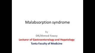 Malabsorption syndrome [upl. by Belden]