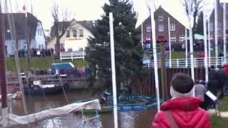 CAROLINENSIEL Weihnachtsbaum im HAFEN 2012Aufstellen [upl. by Hartill717]