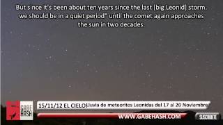 LEONIDS METEOR SHOWER THIS COMING NOVEMBER 1720 2012 [upl. by Akena]