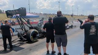 Larry Dixon Jr 2X Top Fuel pass at Rock N Race 2024 [upl. by Boiney]