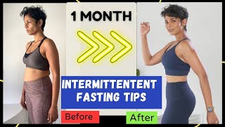 1 Month INTERMITTENT FASTING TIPS Fast Weight Loss Results on Belly [upl. by Gaspar]