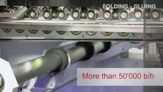 BOBST hot foil stamping die cutting and foldinggluing process for the folding carton industry [upl. by Lerrud]